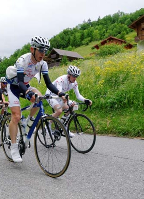 Passage de la cyclosportive "Morzine - Haut Chablais"