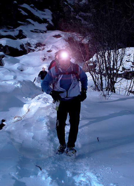 Trail Blanc Vauban by night